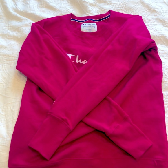 Womens champion crewneck hot pink - Picture 3 of 4